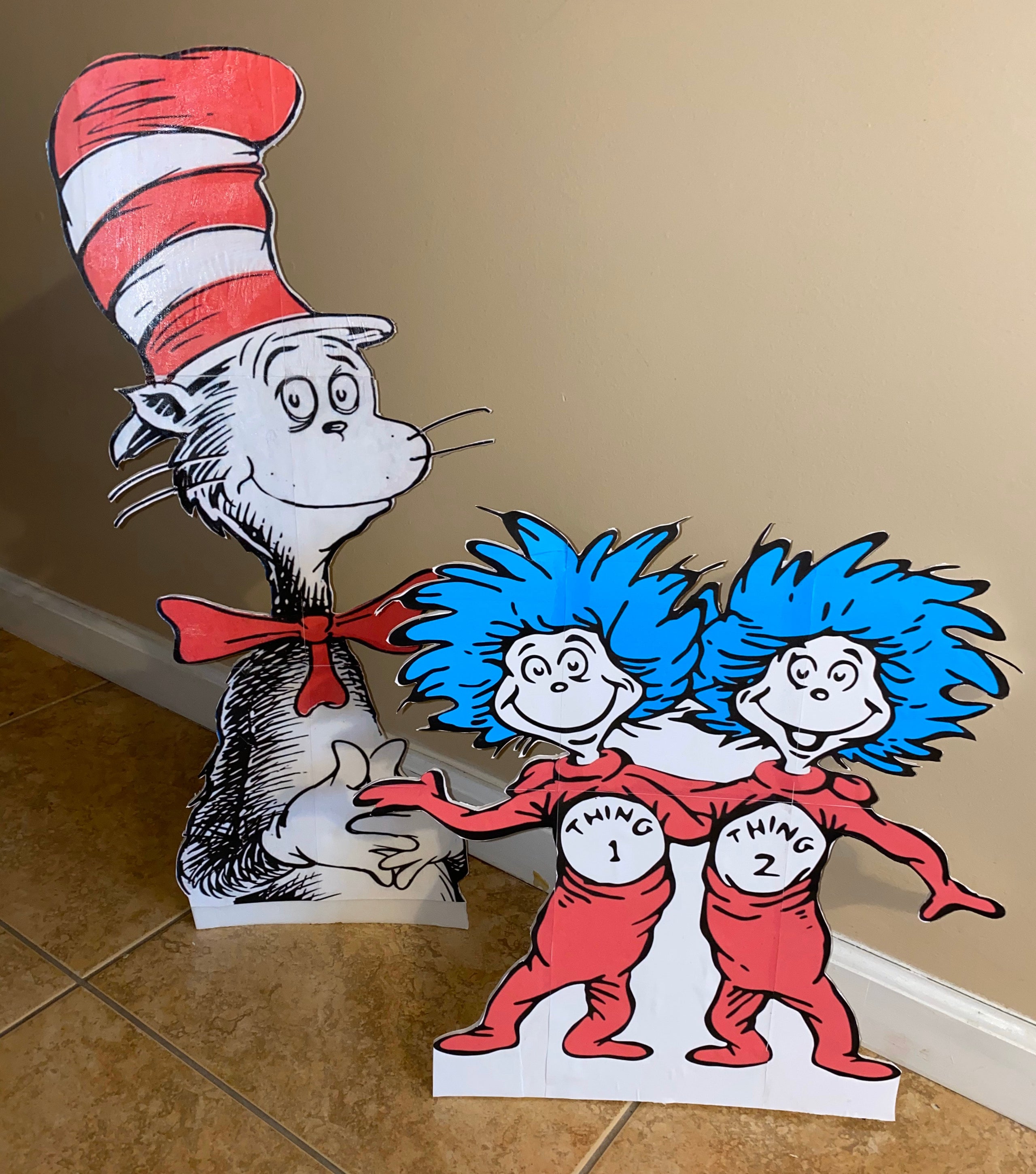 Dr Seuss Cat in the hat Character Props Craft Chic Boutique